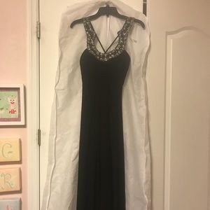 Black evening gown